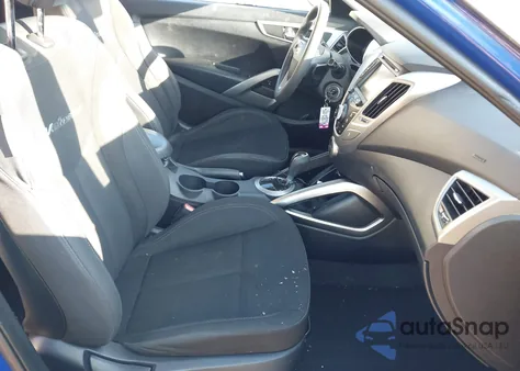 2014 Hyundai Veloster Base W/Black from USA, damaged, VIN KMHTC6AD1EU209574